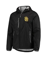 G-iii Sports By Carl Banks Men's Black San Diego Padres Double Play Hoodie Full-Zip Jacket