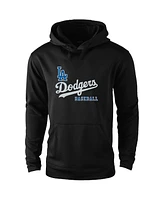 Dunbrooke Men's Black Los Angeles Dodgers Champion Pullover Hoodie
