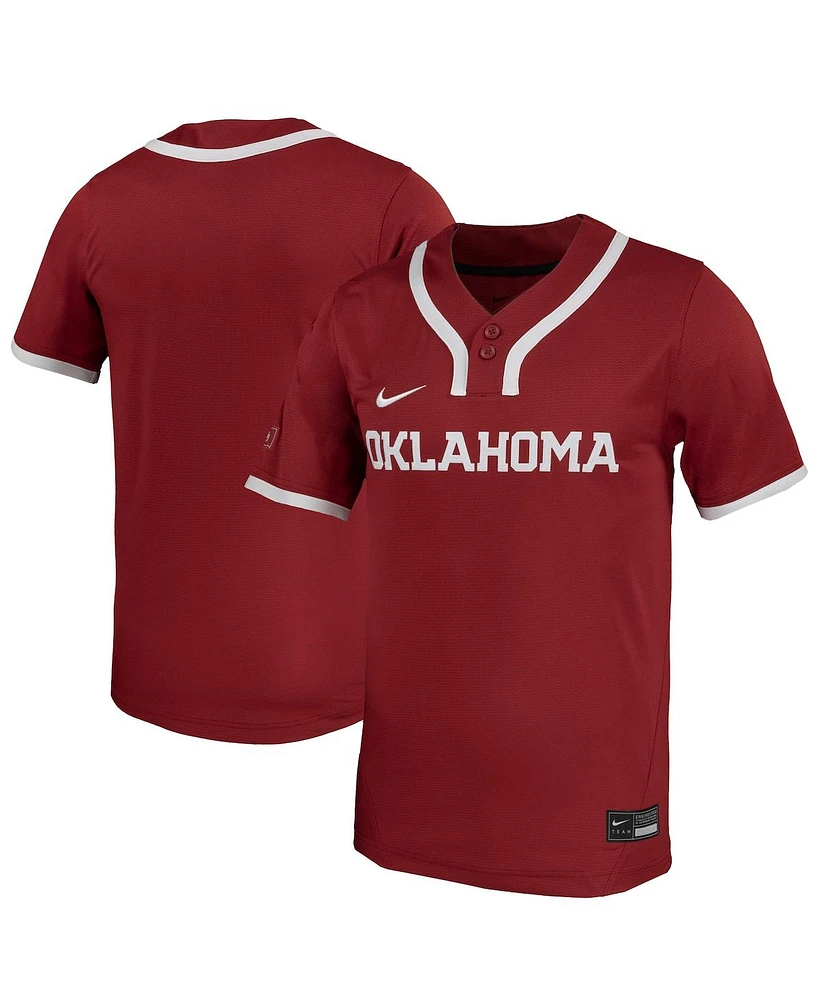 Nike Men's Crimson Oklahoma Sooners Replica Softball Jersey