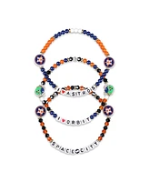 Foco Houston Astros Friendship Bracelet, Set of 3
