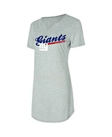 Concepts Sport Women's Gray New York Giants Petition Knit Nightshirt