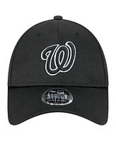 New Era Men's Black Washington Nationals Pivot 9Forty Adjustable Hat