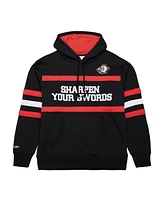 Mitchell & Ness Men's Black Buffalo Sabres Head Coach Slogan Pullover Hoodie