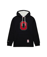 Mitchell & Ness Men's Black Ohio State Buckeyes Lightweight Thermal Pullover Hoodie