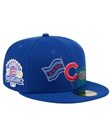 New Era Men's Royal Chicago Cubs State Stitch 59Fifty Fitted Hat