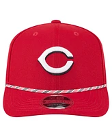 New Era Men's Red Cincinnati Reds Multi-Rope 9Seventy Stretch-Snap Hat