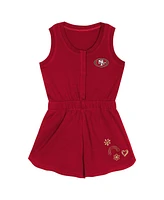 Outerstuff Girls Toddler Scarlet San Francisco 49ers Super Girl Romper