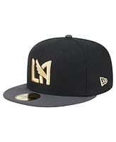 New Era Men's Black Lafc 2025 Kickoff 59FIFTY Fitted Hat