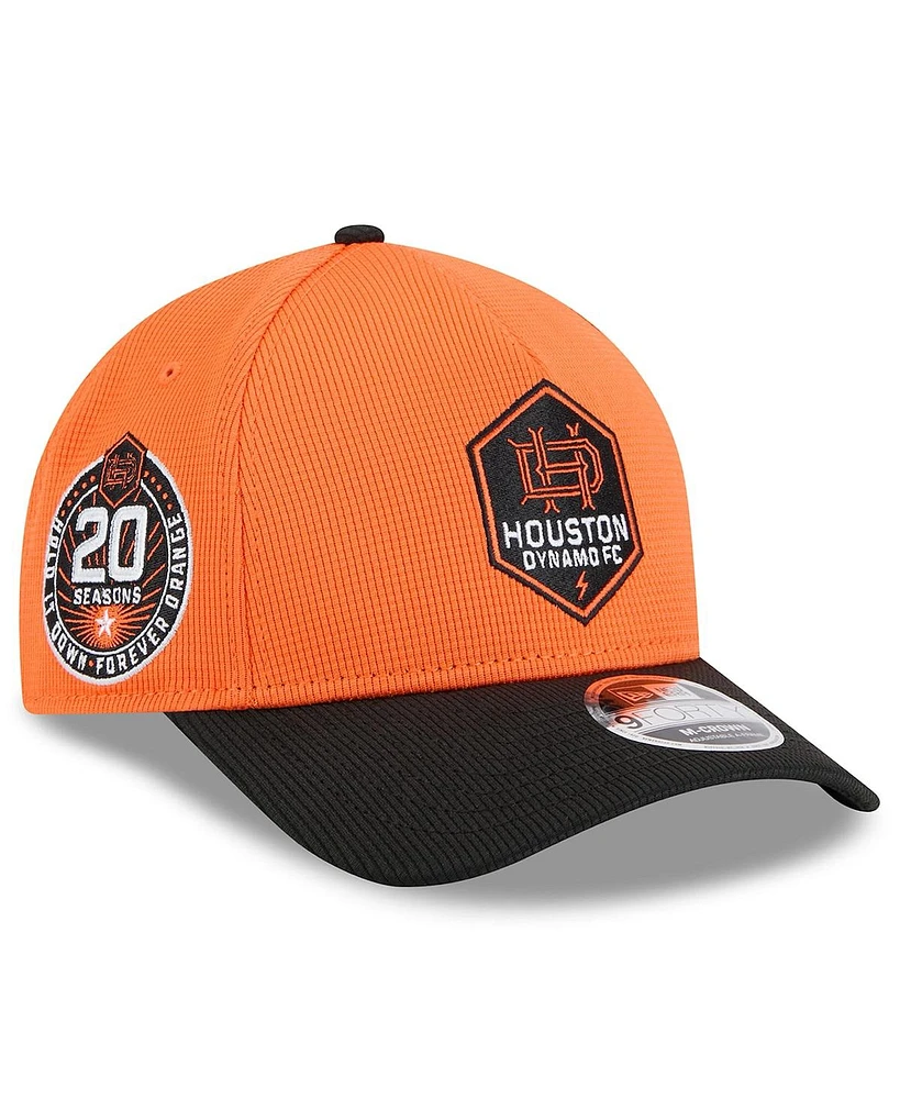 New Era Men's Orange Houston Dynamo Fc 2025 Jersey Hook 9FORTY M-Crown Adjustable Hat