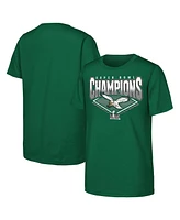 Outerstuff Big Boys and Girls Kelly Green Philadelphia Eagles Super Bowl Lix Champions Retro Diamond T-Shirt