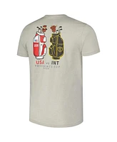 Imperial Men's Heather Gray 2024 Presidents Cup Golf Bag T-Shirt