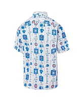 Reyn Spooner Men's White Chicago Cubs Champions Scenic Button-Up Shirt