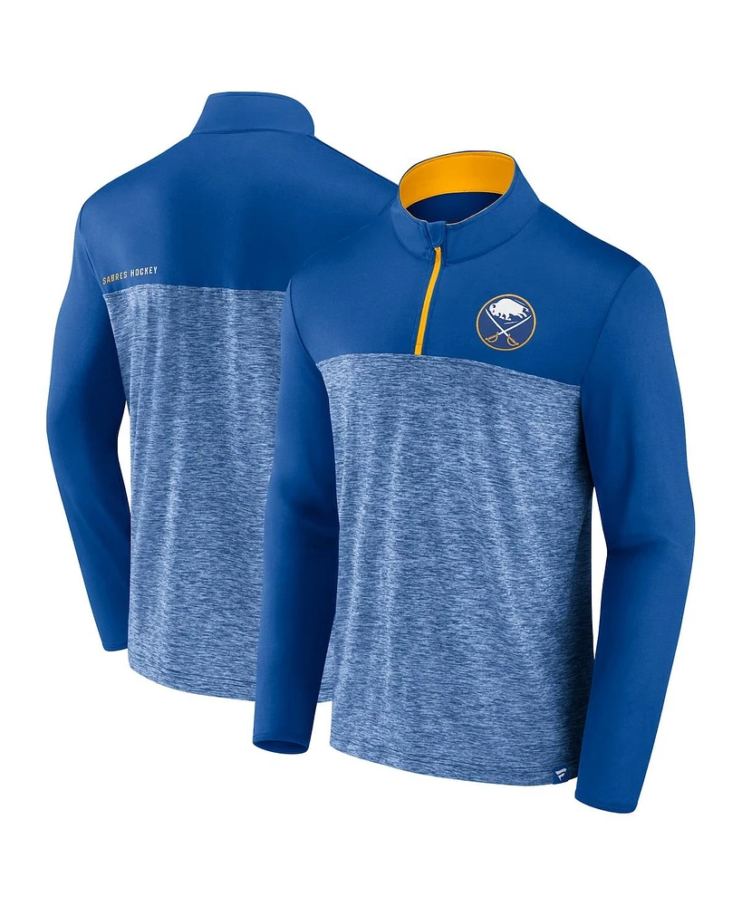 Fanatics Men's Royal Buffalo Sabres Iconic Defender Quarter-Zip Jacket