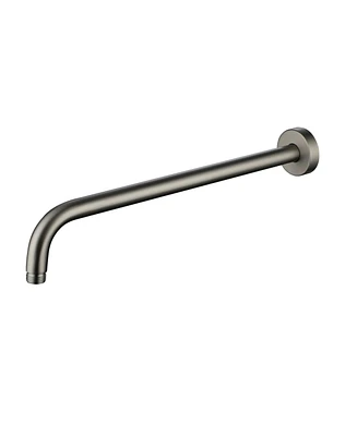 Round Wall-Mounted Shower Arm - 304 Stainless Steel, Universal 1/2" Npt Thread, Corrosion-Resistant, Easy Install, with Decorative Cover