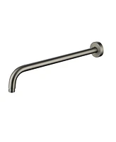 Round Wall-Mounted Shower Arm - 304 Stainless Steel, Universal 1/2" Npt Thread, Corrosion-Resistant, Easy Install, with Decorative Cover
