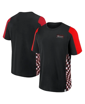 Formula 1 Men's Black Tempo Halftone Grid Panel T-Shirt