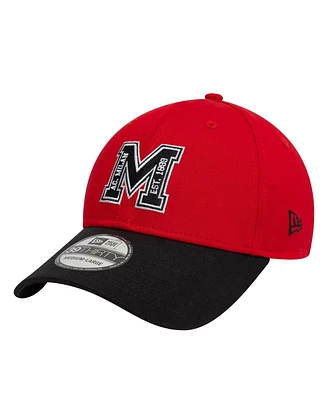 New Era Men's Red Ac Milan M Logo 39THIRTY Fitted Hat