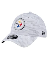New Era Men's White Pittsburgh Steelers Gameday Graded 39THIRTY Flex Hat