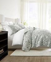 ienjoy Home Textured Floral Reversible -Pc. Quilt Set