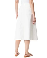 Gloria Vanderbilt Women's A-Line Midi Denim Skirt