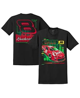 Jr Motorsports Official Team Apparel Men's Black Dale Earnhardt Jr. Budweiser Car T-Shirt