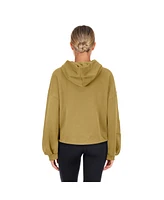 New Era Women's Tan New Orleans Pelicans 2024/25 City Edition Cropped Pullover Hoodie