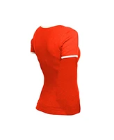 New Era Women's Orange Baltimore Orioles Throwback Lace Up T-Shirt
