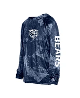 New Era Men's Navy Chicago Bears Realtree Xtreme Camo Raglan Long Sleeve Hooded Top
