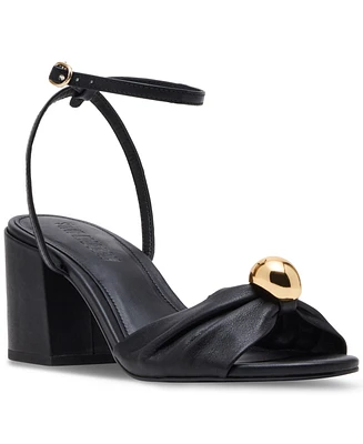 Steve Madden Women's Caden Knotted Embellished Block-Heel Sandals
