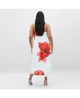 City Chic Plus Amari Print Dress