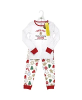 Touched by Nature Toddler Boys Cotton Tight-Fit Pajama Set, Christmas Cookies, 5