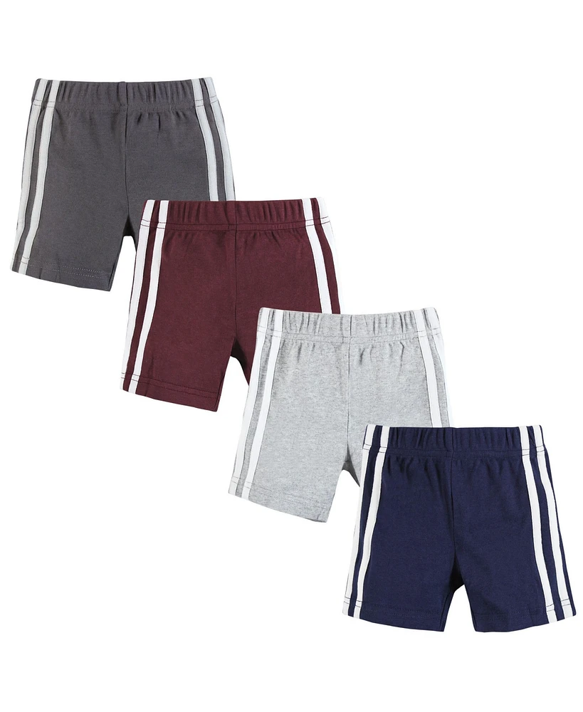 Hudson Baby Boys Shorts Bottoms 4-Pack, Navy