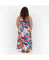 City Chic Plus Mosaic Maxi Dress