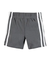 Hudson Baby Boys Shorts Bottoms 4-Pack, Red Black, Months