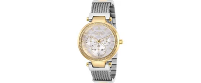 Invicta Women's Angel Quartz 3 Hand White Dial Watch