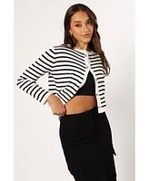 Petal and Pup Women's Cynthia Striped Button Front Cardigan