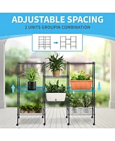 Heavy Duty 5-Tier Shelving Units Adjustable, Wire Shelf with 1000 lbs Capacity (250 per Shelf), 30 "D x 14" W x 65 "H, Black, 5 Levels, Storage Shelf