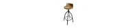 Swivel Bar Stool with Backrest – Adjustable Industrial Style Seating