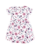 Hudson Baby Girls Cotton Dresses, Botanical, 9-12 Months