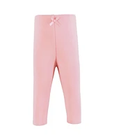 Hudson Baby Girls Cotton Pants and Leggings, Strawberry Flowers