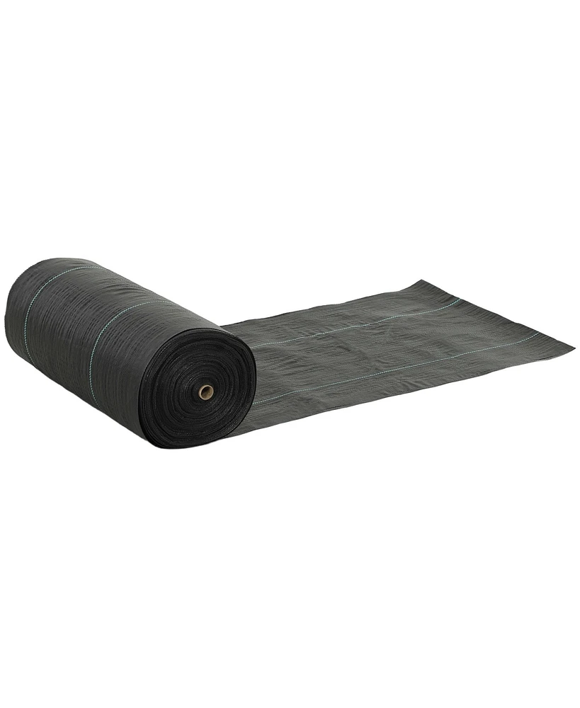 Outsunny 4FT x 300FT Weed Barrier Landscape Fabric, Weed Control Fabric