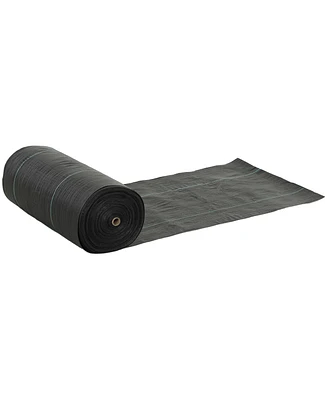 Outsunny 4FT x 300FT Weed Barrier Landscape Fabric, Weed Control Fabric