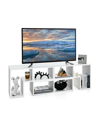 3 Pieces Adjustable Tv Stand for TVs up to 65 Inch with Shelves