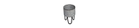 Industrial Planter Set – 3 Galvanized Tubs with Hairpin Metal Legs