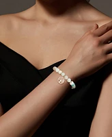 Unwritten Cubic Zirconia and Amazonite Stone Family Tree Stretch Bracelet