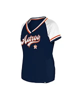 New Era Women's Navy Houston Astros Gameday Raglan V-Neck T-Shirt