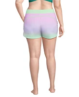 Lands' End Plus 3" Board Shorts with Panty