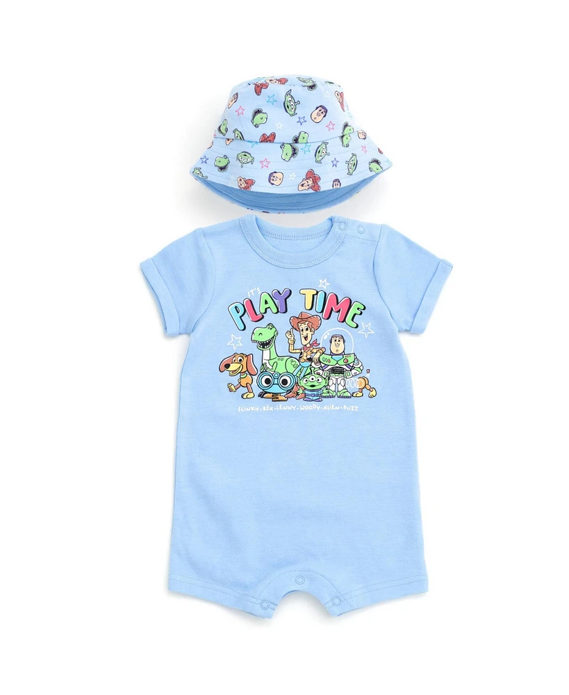 Toy Story Baby Boys Disney Mickey Mouse Romper and Sunhat