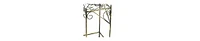 Square Top Plant Stand – Medium Size with Lattice Cut Design & Tubular Legs