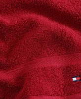 Tommy Hilfiger Home Modern American Solid Cotton Washcloth, 13" x